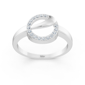 Eleganter Weissgold Diamantring mit Krappenfassung