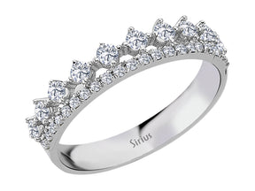 Birgie Diamant-Doppelreihen-Halbmemoire-Ring