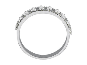 Birgie Diamant-Doppelreihen-Halbmemoire-Ring