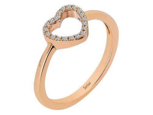 Bague coeur diamant
