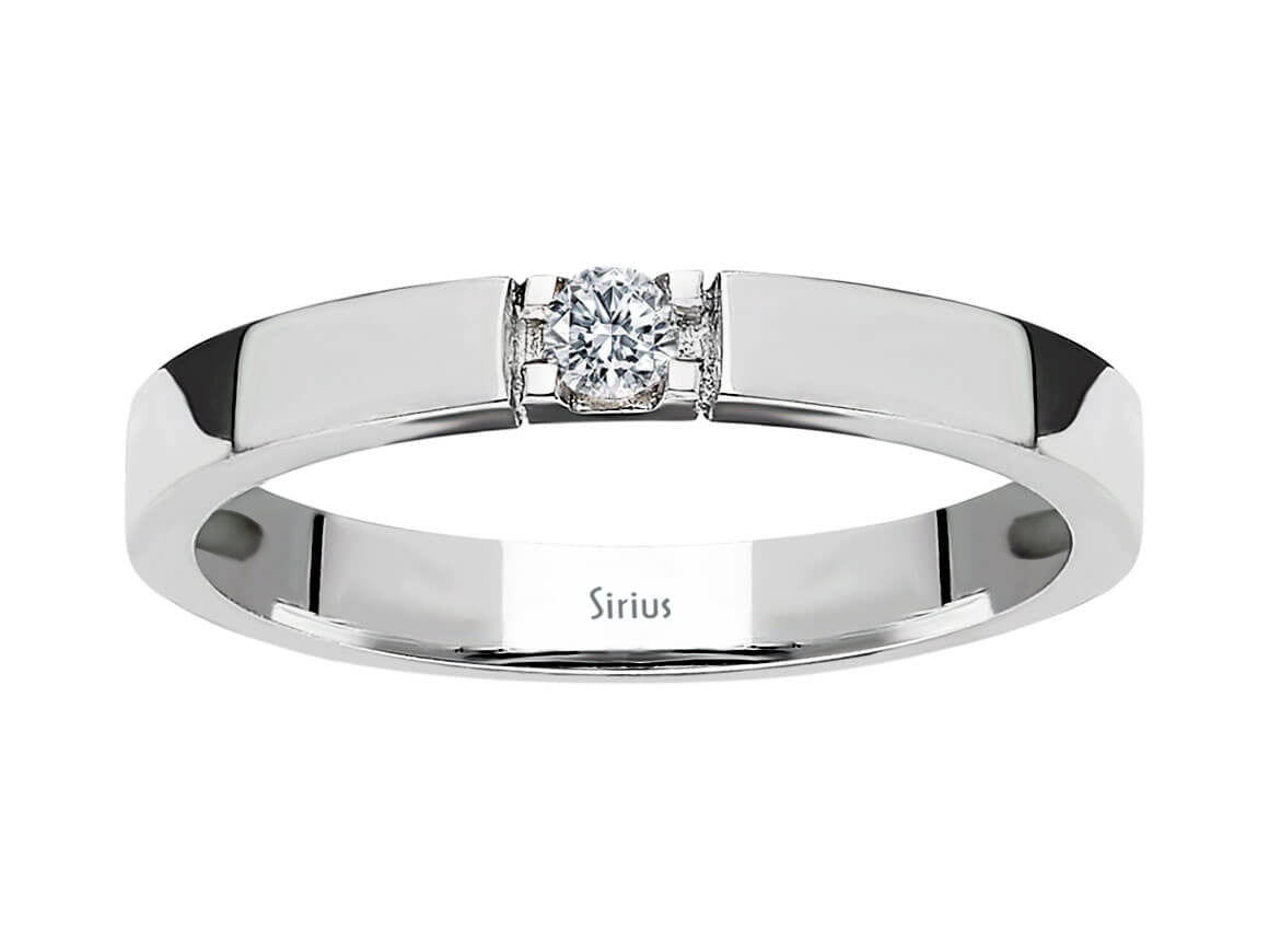 Birgie 0.08 Karat Diamant Solitär Ring  14 Karat Gold