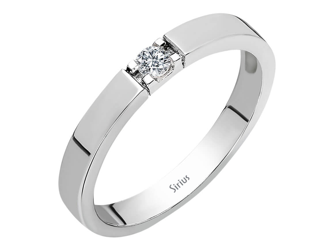 Birgie 0.08 Karat Diamant Solitär Ring  14 Karat Gold