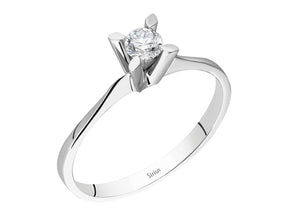 Birgie 0.17 Karat Diamant Solitär Ring  8 Karat Gold
