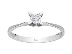 Birgie 0.17 Karat Diamant Solitär Ring  8 Karat Gold