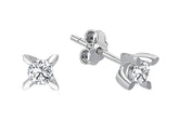 Elegante Diamant Ohrstecker mit Solitär-Diamanten, 0.36 Karat, 14K Gold