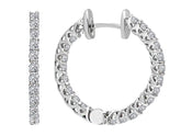 Birgie 14K Weißgold Creolen mit 2,70 Karat Diamanten