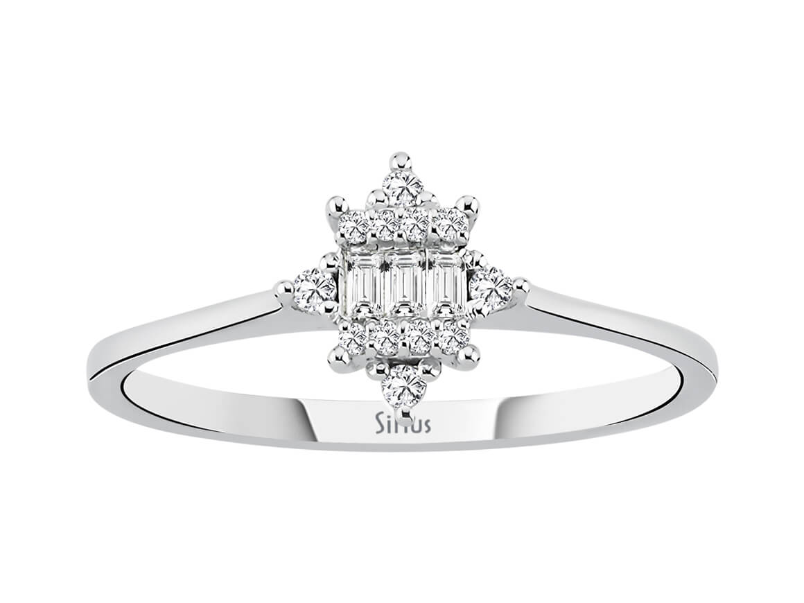 Birgie Izarra Baguette-Diamantring