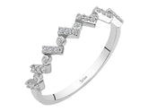 Birgie Halb-Eternity-Ring mit runden Diamanten