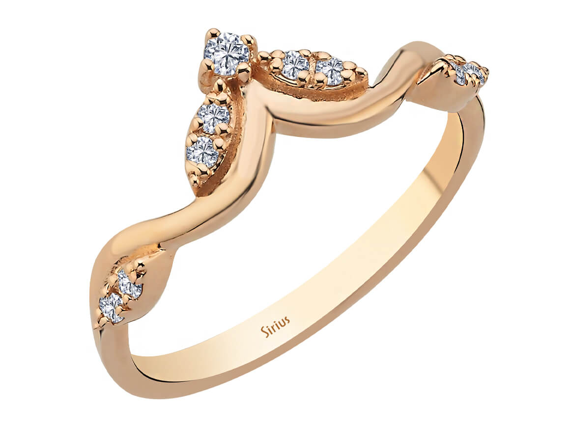Birgie Diamant-Ring im Diadem-Design