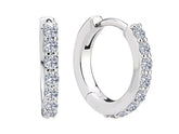Elegante Diamant Creolen mit runden Diamanten, 0.40 Karat, 14K Gold