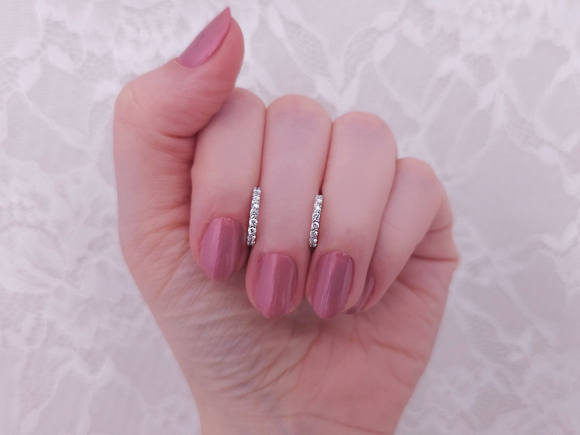 Elegante Diamant Creolen mit runden Diamanten, 0.40 Karat, 14K Gold