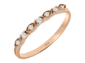 Birgie Zarter Diamantring mit sieben Diamanten (0,10 Karat)