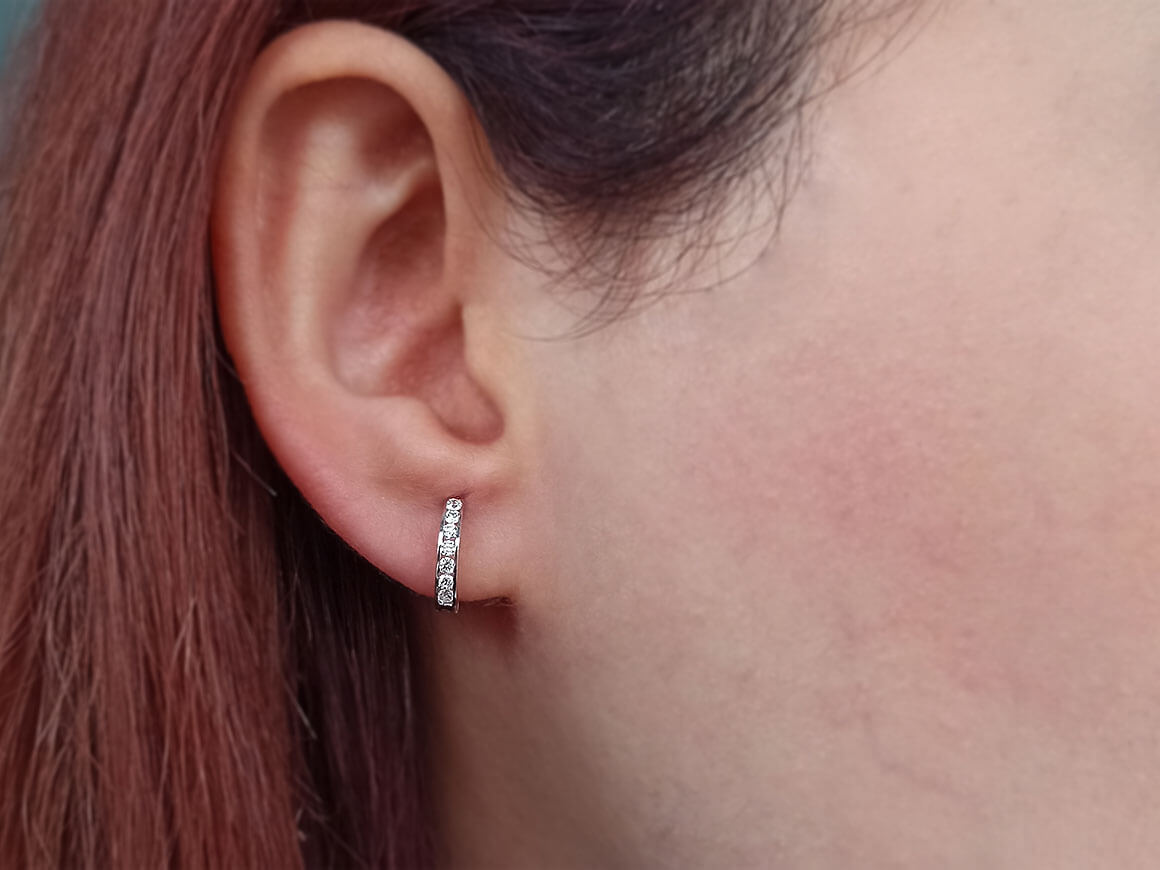 Birgie 0.26 Karat Diamant Creolen  8 Karat Gold