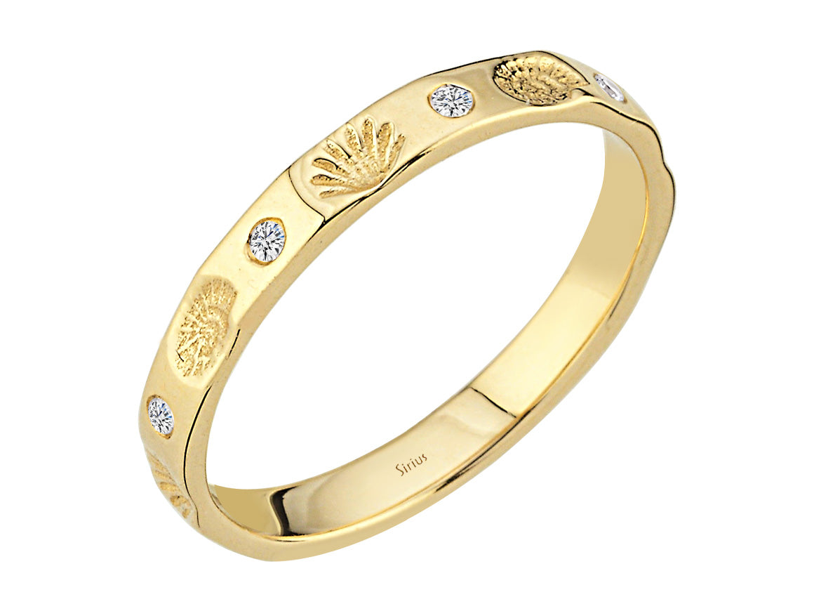 Smaragdring aus 14K Gold mit 1,00 Karat Smaragd