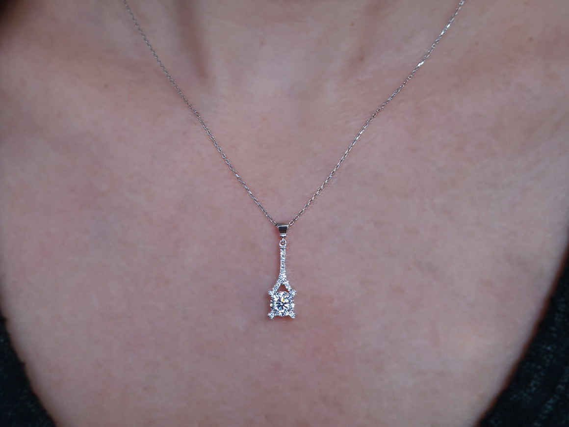 Birgie 0.63 Karat Diamant Halskette 14 Karat Gold