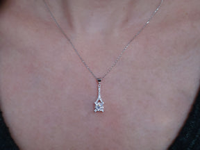 Birgie 0.63 Karat Diamant Halskette 14 Karat Gold