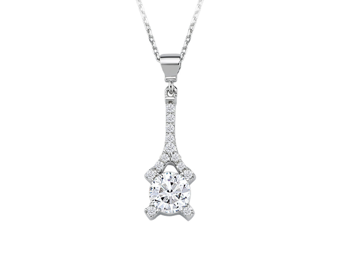 Birgie 0.63 Karat Diamant Halskette 14 Karat Gold
