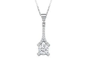Birgie 0.63 Karat Diamant Halskette 14 Karat Gold