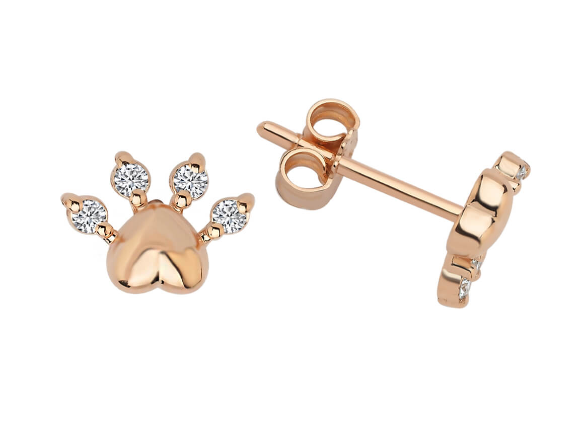 Birgie 0.09 Karat Diamant Ohrringe aus 14K Weißgold