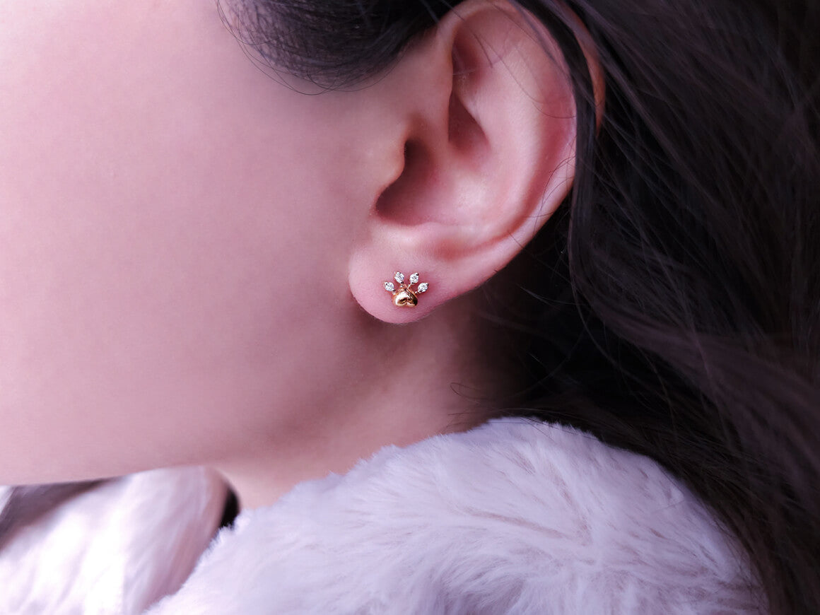 Birgie 0.09 Karat Diamant Ohrringe aus 14K Weißgold