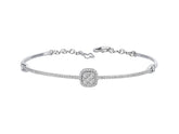 Funkelndes Diamant Armband im Pavé-Stil mit runden Diamanten, 0.40 Karat, 14K Gold