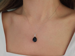 Birgie Diamant & Perle Tropfen Kette - 0,02 Karat