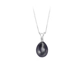 Birgie Diamant & Perle Tropfen Kette - 0,02 Karat