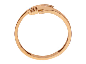 Birgie 0.01 Karat Diamant Umarmende Hände Ring 14 Karat Gold