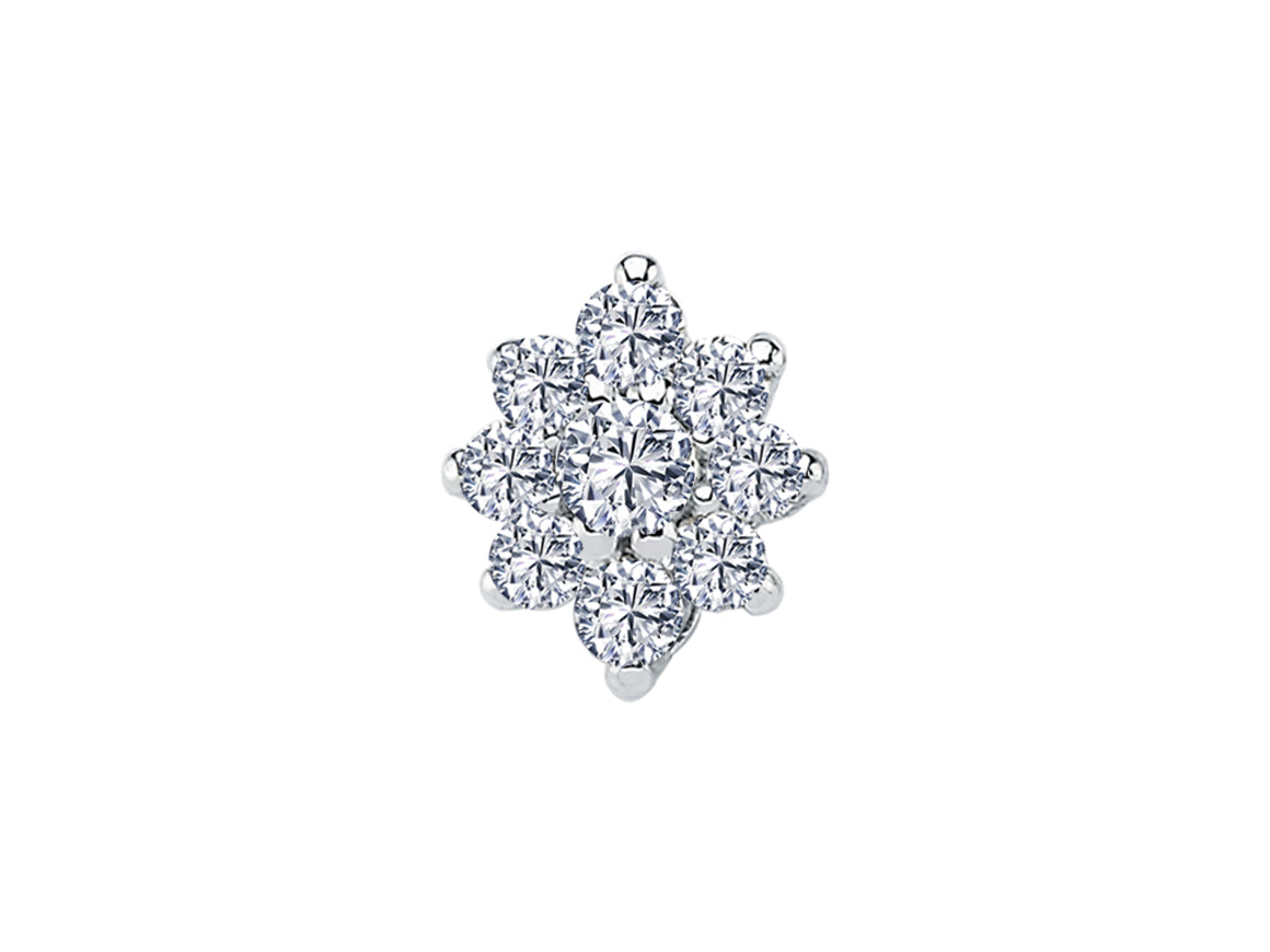 Funkelnde Diamant Ohrstecker mit runden Diamanten, 0.13 Karat, 14K Gold