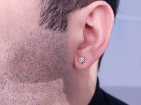Funkelnde Diamant Ohrstecker mit runden Diamanten, 0.13 Karat, 14K Gold