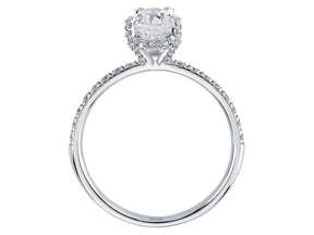 Birgie Diamant- und Weißsaphir-Ring im Venus-Gala-Stil