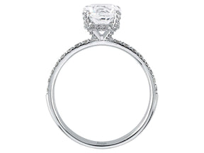 Birgie Diamant- und Weißsaphir-Ring im Venus-Rosa-Stil