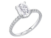 Birgie Diamant- und Weißsaphir-Ring im Venus-Tulipa-Stil