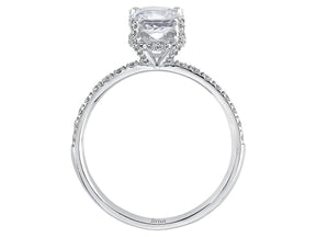 Birgie Diamant- und Weißsaphir-Ring im Venus-Tulipa-Stil