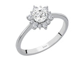 Birgie Diamant- und Weißtopas-Ring im Dellara-Stil