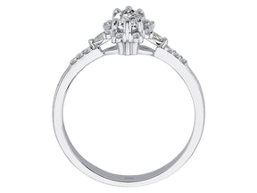 Birgie Diamant-Pavé-Ring mit Tropfen-Akzenten
