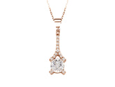 Birgie Diamant & Weißtopas Halskette 14 Karat Gold