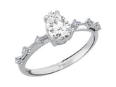 Birgie Diamant- und Weißtopas-Ring im Sofia-Stil