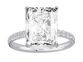 Birgie 14K Weißgold Ring mit Diamanten und Weißtopas