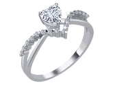 Birgie 14K Weißgold Ring mit Diamanten und Weißtopas