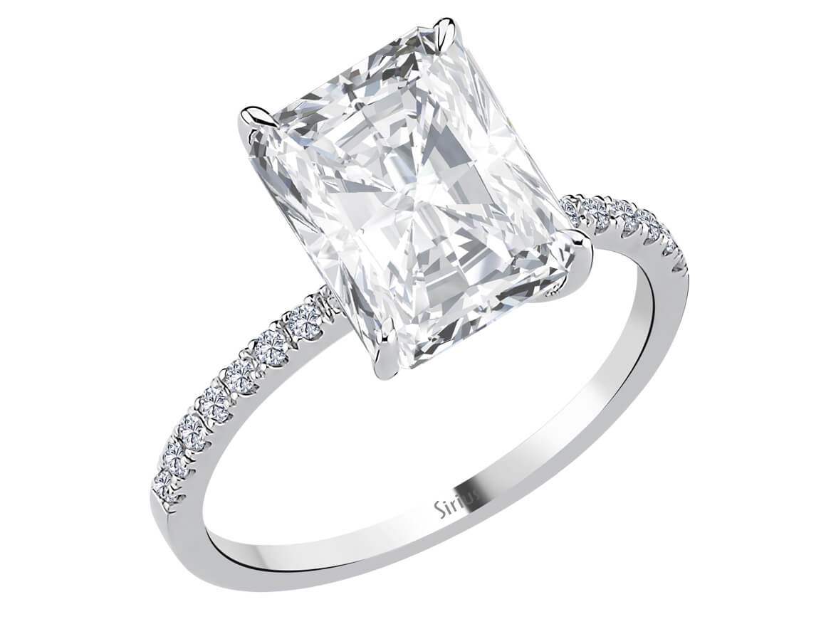 Birgie 5.41 Karat Diamant & Weißtopas Ring 14 Karat Gold