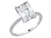 Birgie 5.41 Karat Diamant & Weißtopas Ring 14 Karat Gold