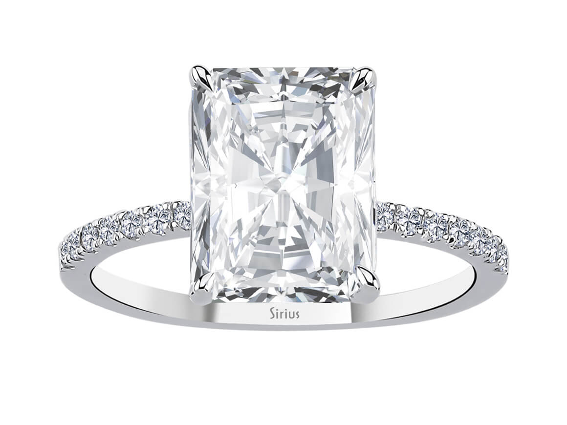 Birgie 5.41 Karat Diamant & Weißtopas Ring 14 Karat Gold