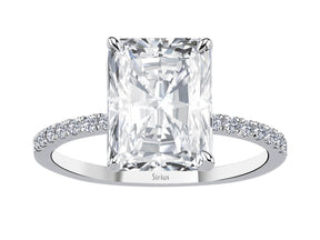 Birgie 5.41 Karat Diamant & Weißtopas Ring 14 Karat Gold