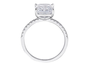 Birgie 5.41 Karat Diamant & Weißtopas Ring 14 Karat Gold
