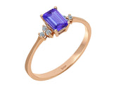 Birgie Ring mit Tansanit und Diamanten