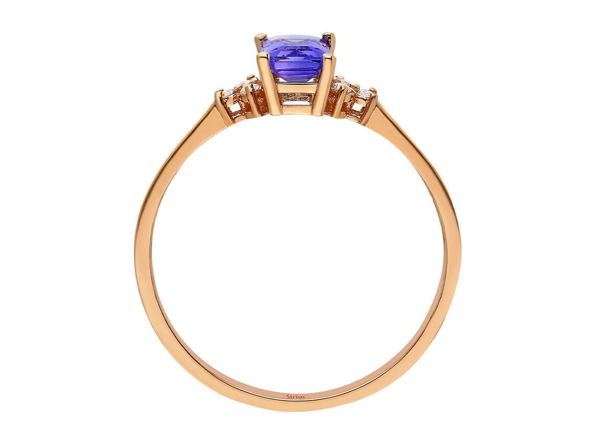 Birgie Ring mit Tansanit und Diamanten