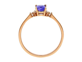 Birgie Ring mit Tansanit und Diamanten