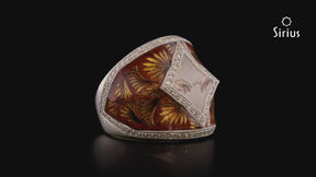 Bague de la création d'Adam de Michelangelo Buonarroti