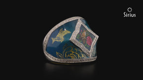 Bague avec motif oiseau